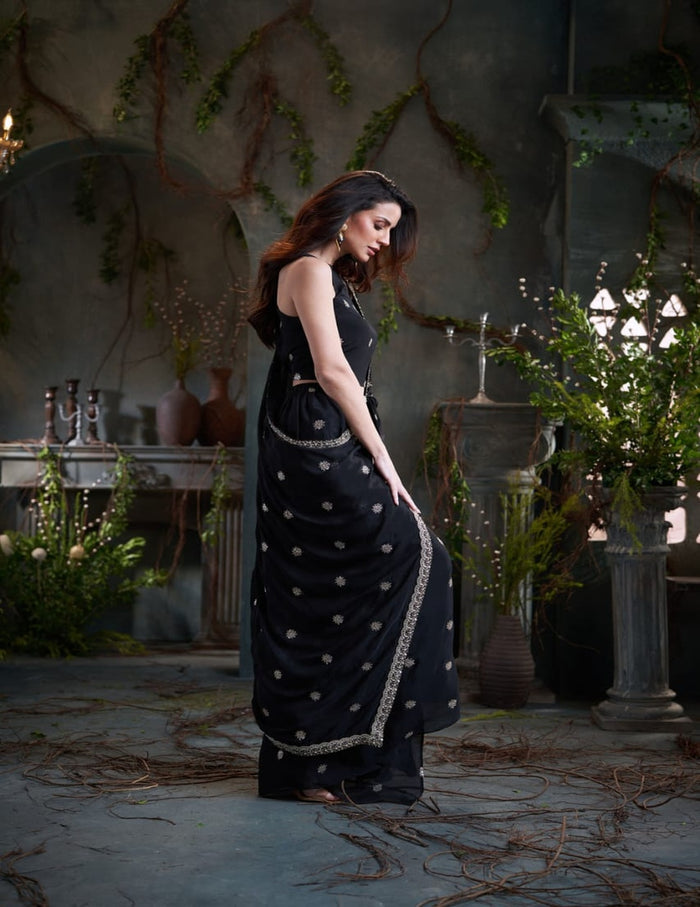 Chinon pre-draped saree kurti Singapore