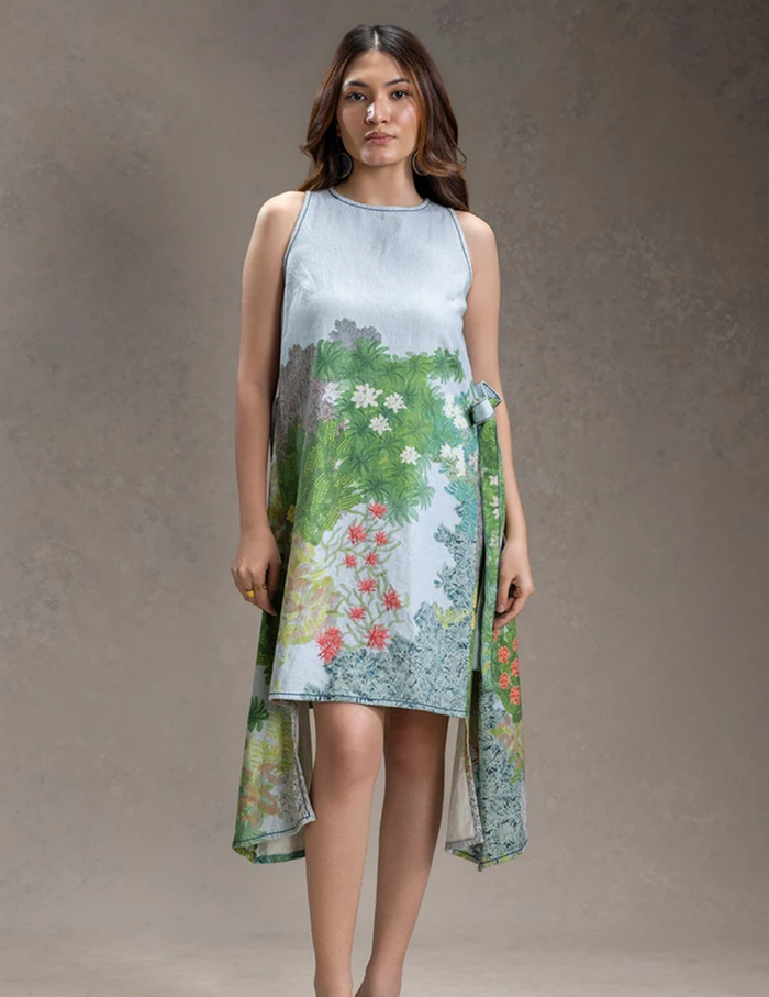 Blume Paneled Dress