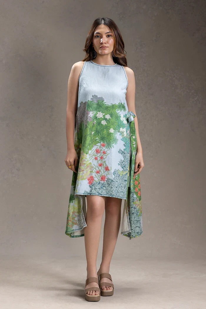 Designer Blume Paneled Dress