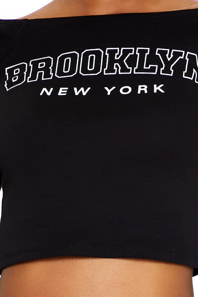 Brooklyn New York Crop Top