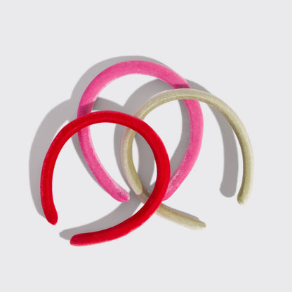 KITSCH - Velvet Headband 3pc Set