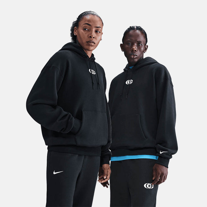 Front view of the Nike Caitlin Clark Basketball Fleece Pullover Hoodie.