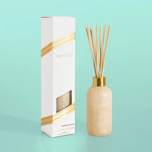 CAPRI BLUE - Pumpkin Dulce Glam Reed Diffuser, 8 fl oz