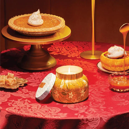 CAPRI BLUE - Pumpkin Dulce Holiday Pattern Play Signature Jar, 19 oz
