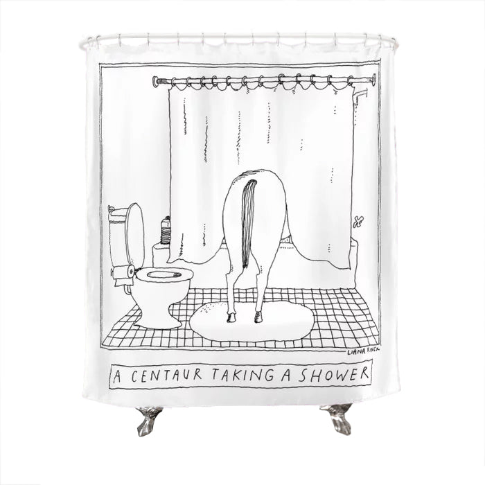 Centaur Taking a Shower Shower Curtain