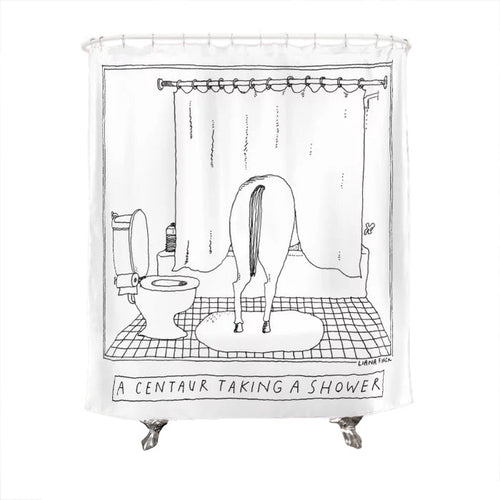 Centaur Taking a Shower Shower Curtain
