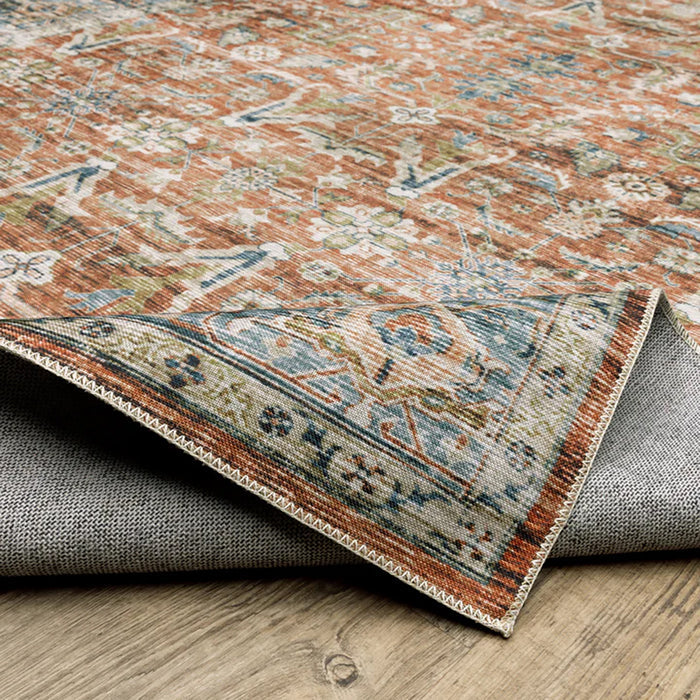 Charleston Bronze Washable Rug