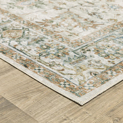 Charleston Ivory Washable Rug