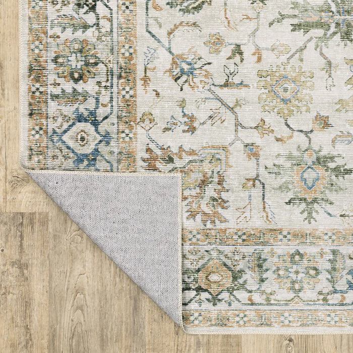 Charleston Ivory Washable Rug
