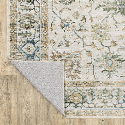 Charleston Ivory Washable Rug