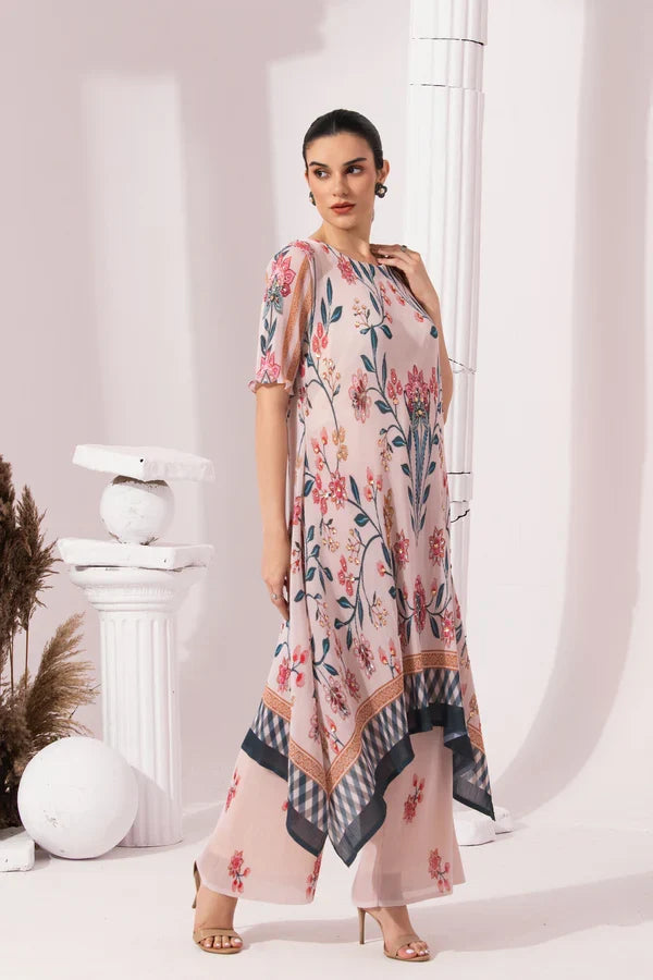 Women's checked kurta set