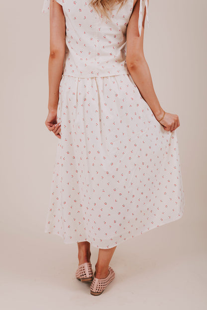 Cherries At The Park Skirt