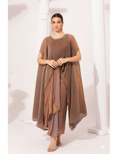 Chestnut Kaftan & Dhoti