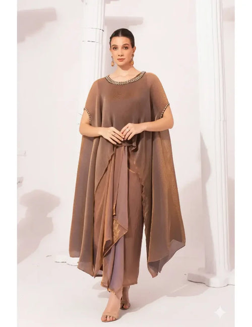 Chestnut Kaftan & Dhoti