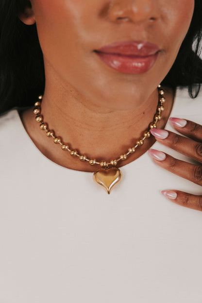 Hopeful Heart Necklace - 18K Gold Plated