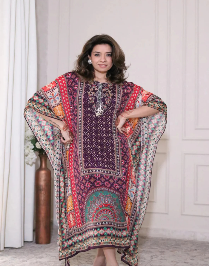 Classy Multi-color Kaftan