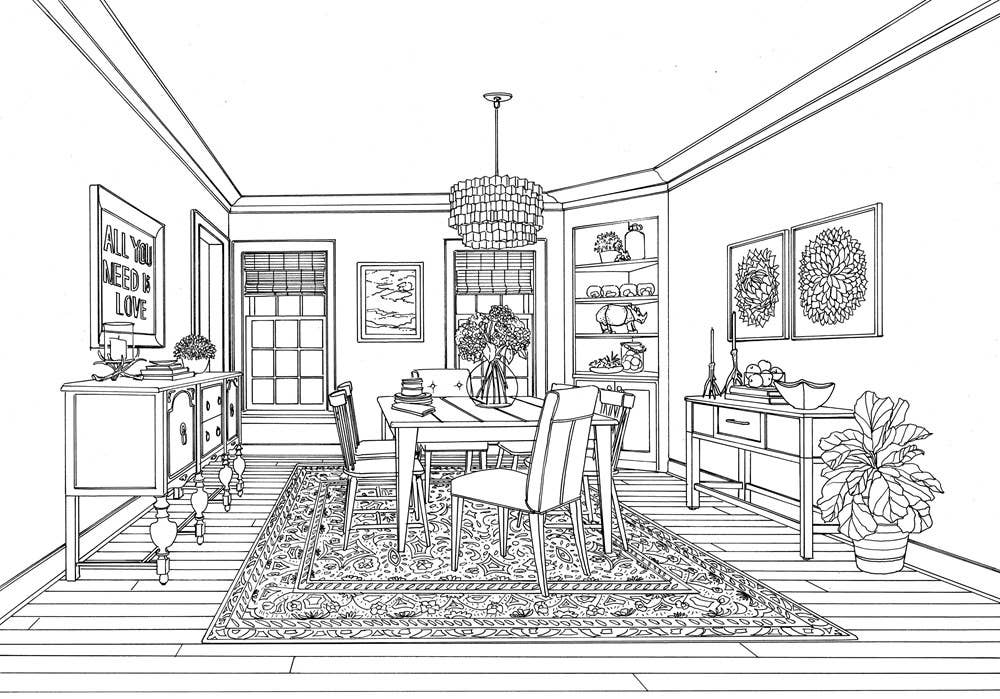 Color At Home Coloring Book