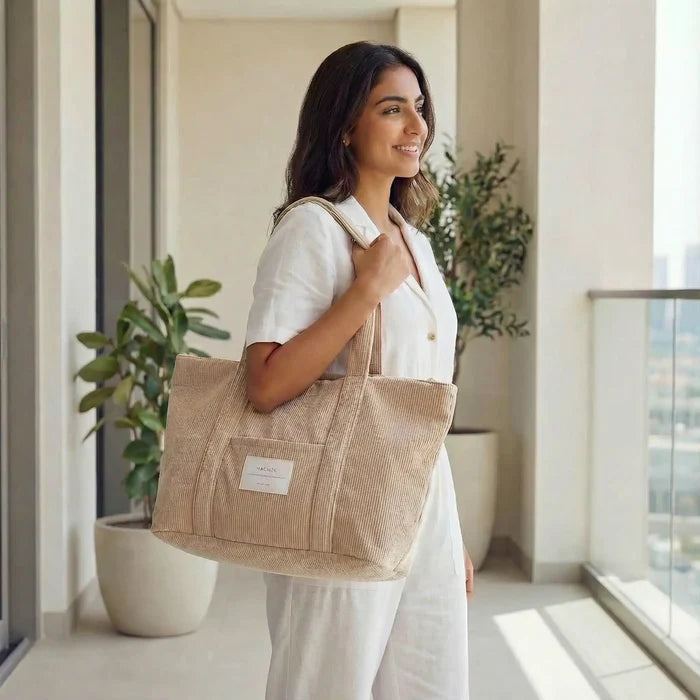 Corduroy Tote Bag