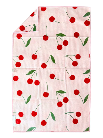 CRAE.HOME - Put A Cherry On It: Double-Sided Hand Towel