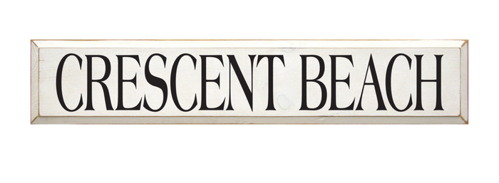 Crescent Beach Wooden Sign