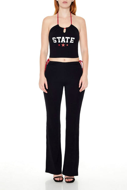 Cropped State Halter Top
