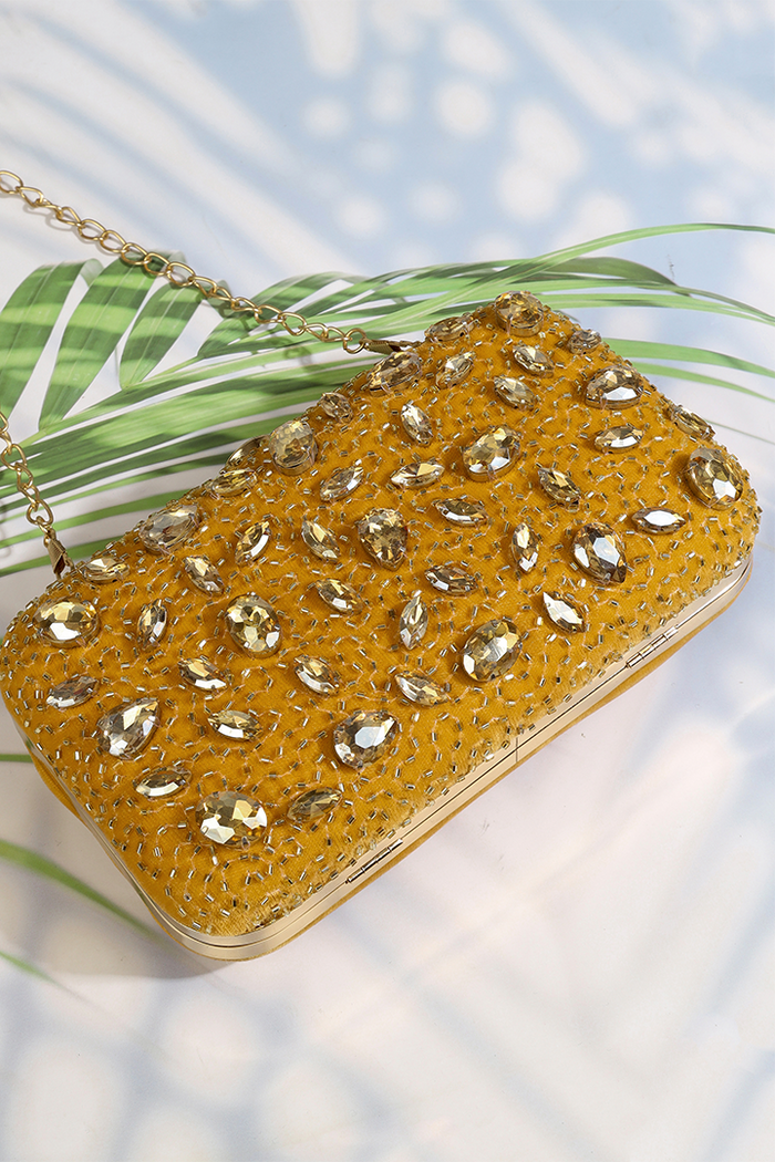 Crystal Studded Clutch