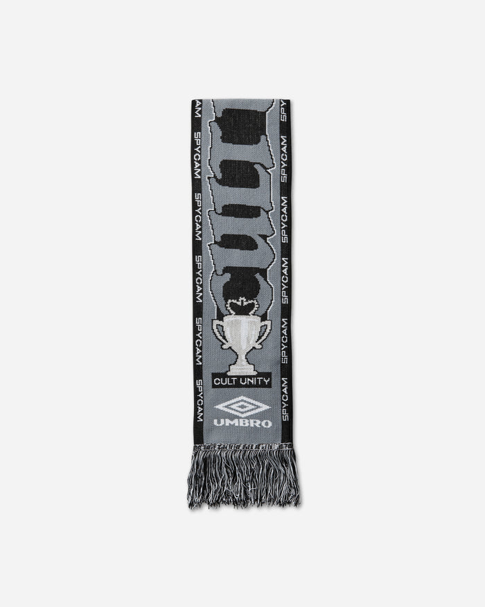 Umbro Cult Unity Scarf Black Grey Gloves and Scarves Scarves and Warmneck UBMW232YA11 BLK0028