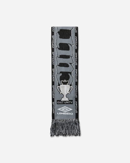 Umbro Cult Unity Scarf Black Grey Gloves and Scarves Scarves and Warmneck UBMW232YA11 BLK0028