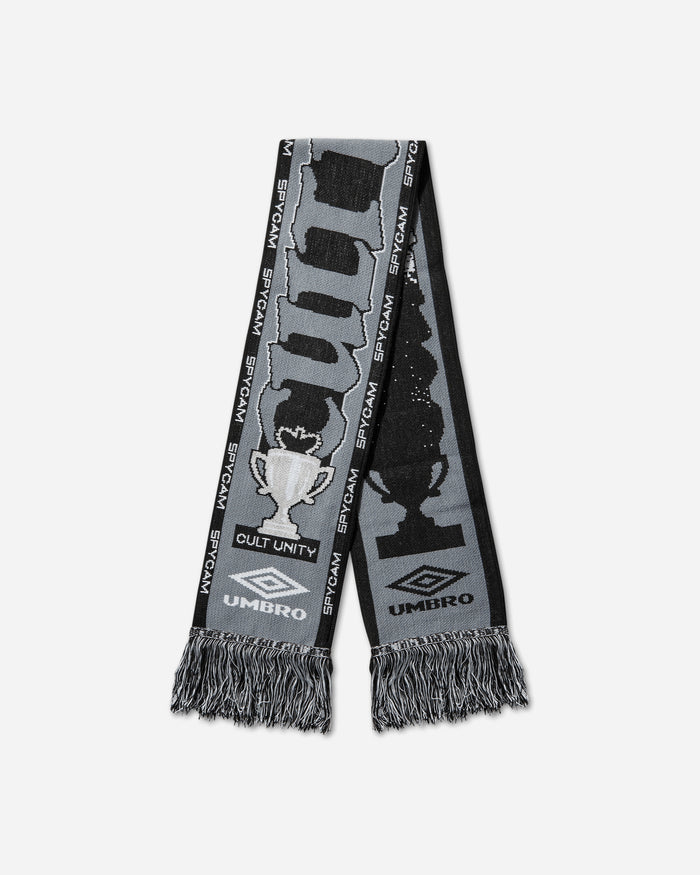 Umbro Cult Unity Scarf Black Grey Gloves and Scarves Scarves and Warmneck UBMW232YA11 BLK0028