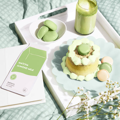 ESW BEAUTY - Matcha Almond Milk Radiance Plant-Based Milk Sheet Mask