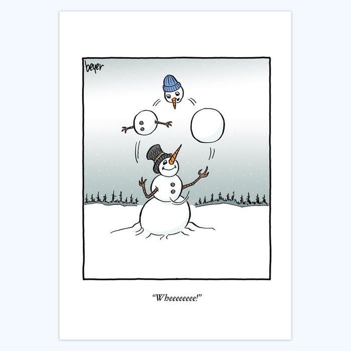 Daniel Beyer: "Wheeeeeeee!" - 5x7 Holiday Cards