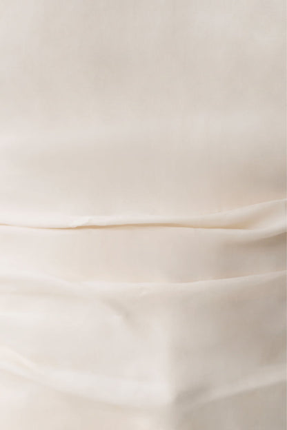 Daniela Ruched Halter Top - Ivory