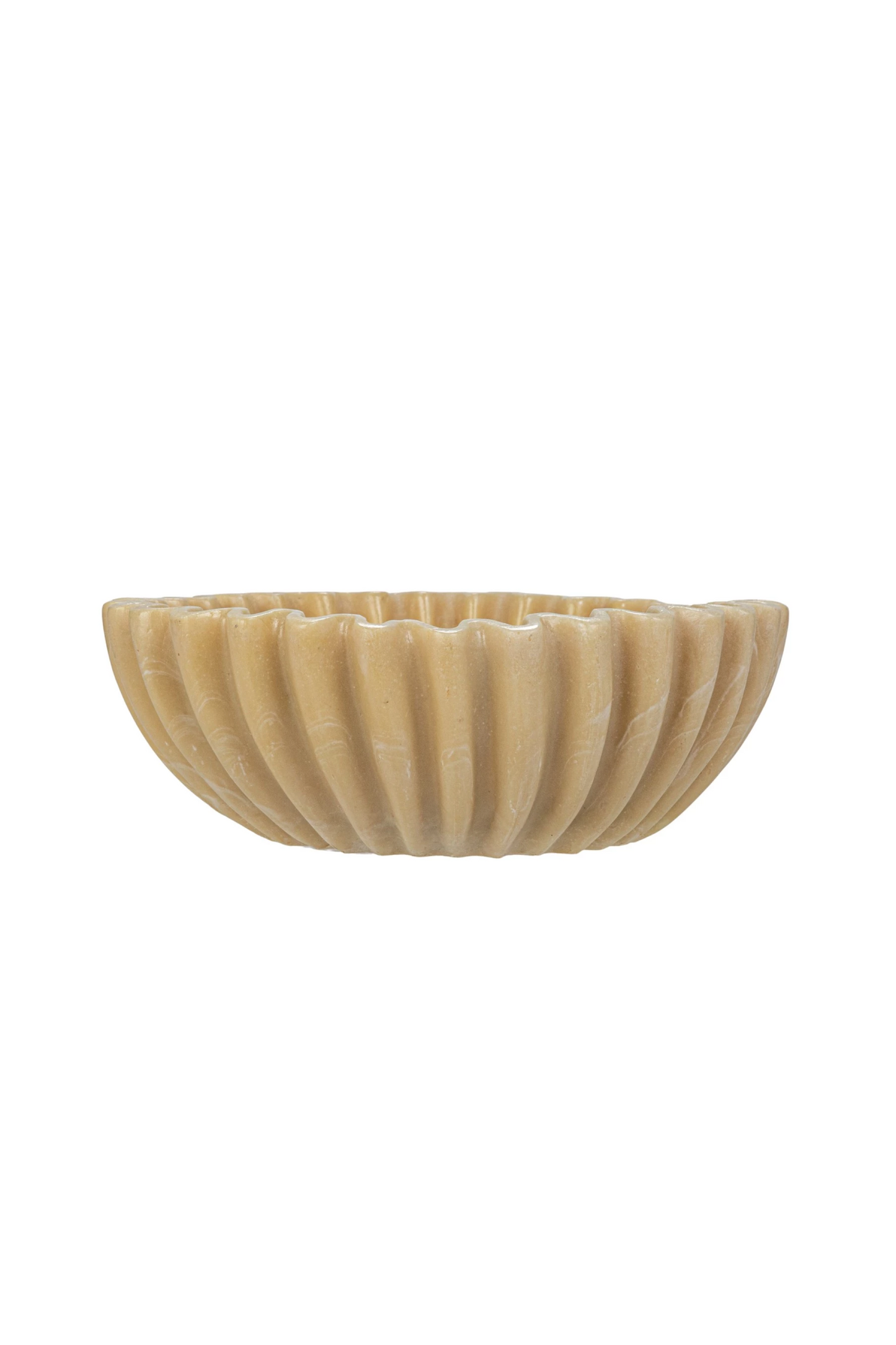 Decorative Resin Pleated Bowl