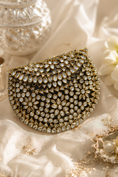 Diamond Luxe Kundan Clutch