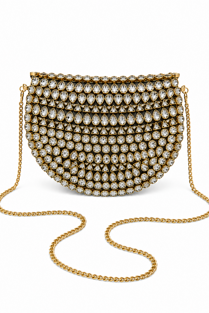 Diamond Luxe Kundan Clutch