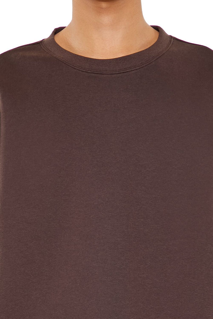 Drop-Sleeve Crew Pullover