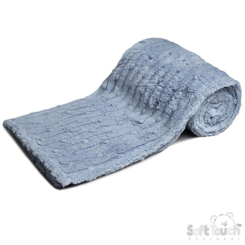 DUSTY BLUE BUBBLE SHERPA WRAP (PK6) FBP224DB