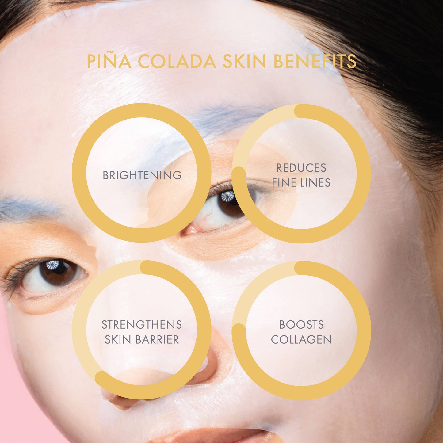 ESW BEAUTY - Piña Colada Revitalizing Biocellulose Mocktail Mask