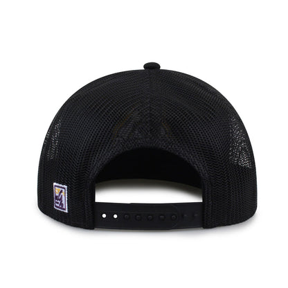 East Carolina University Class of '92 trucker hat, rear view of mesh back and adjustable snapback closure