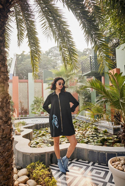 Eclipse Bloom black dress