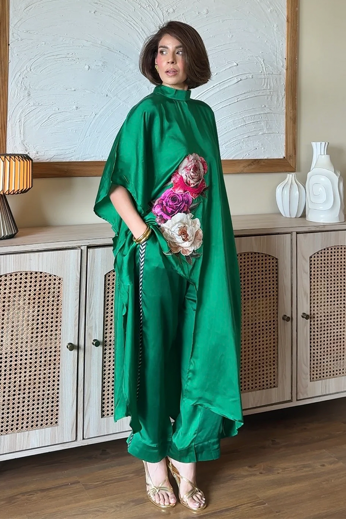 Emerald Kaftan Co-ord Set