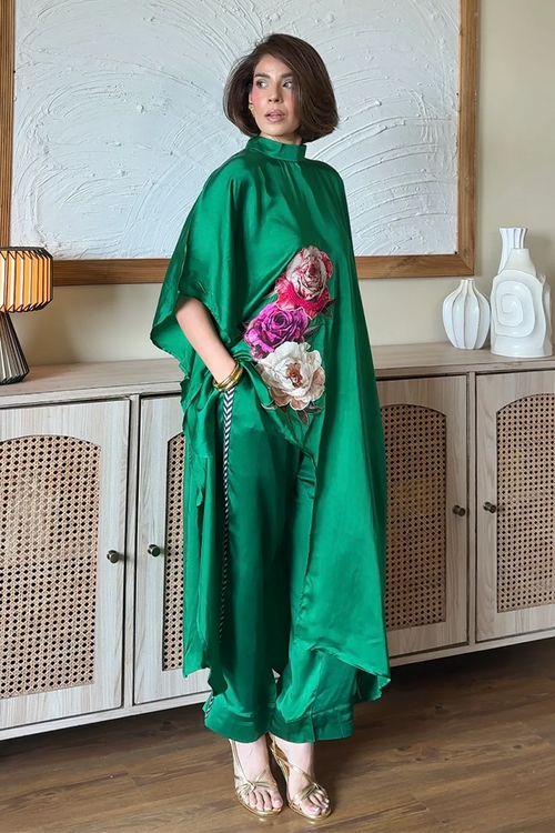 Emerald Kaftan Co-ord Set
