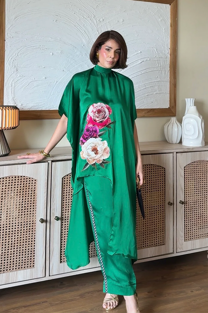 Emerald Kaftan Co-ord Set