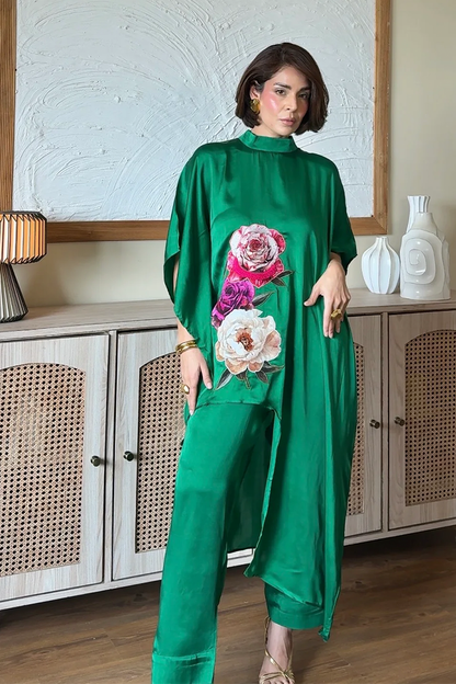 Emerald Kaftan Co-ord Set