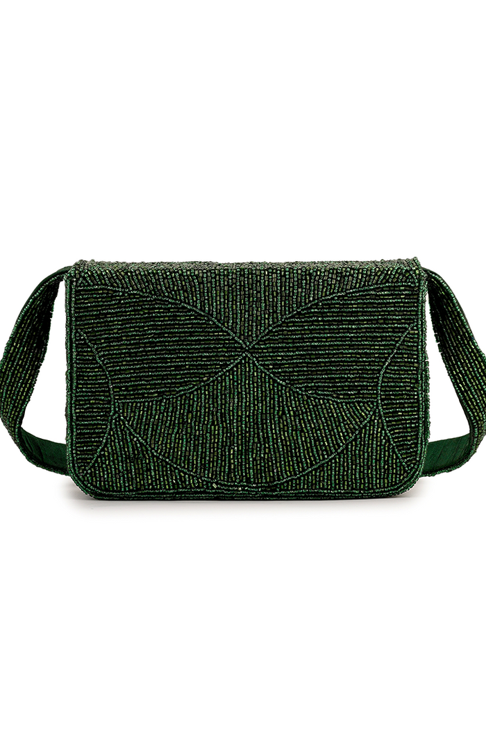 Evergreen Luxe Beaded Purse