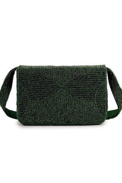 Evergreen Luxe Beaded Purse