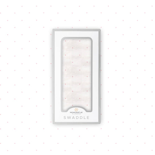 BABY - Pink Polka Dot Bamboo Muslin Swaddle