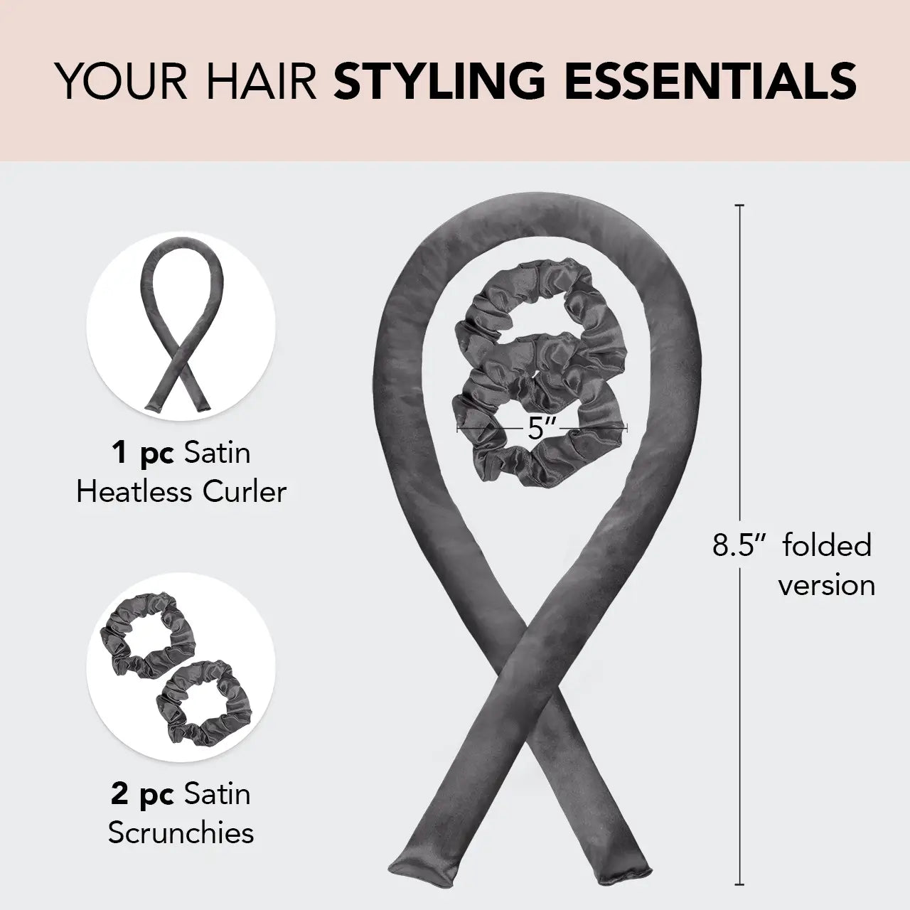 KITSCH - Satin Heatless Curling Set - 2 Colors!