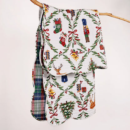 Levtex Home Festive Nutcrackers Quilted Throw Throws