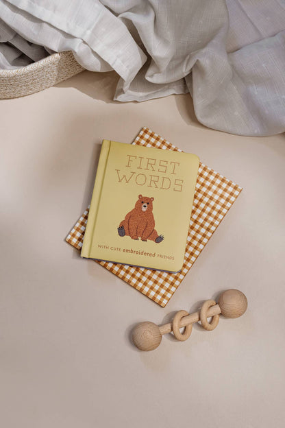 First Words w/ Cute Embroidered Friends